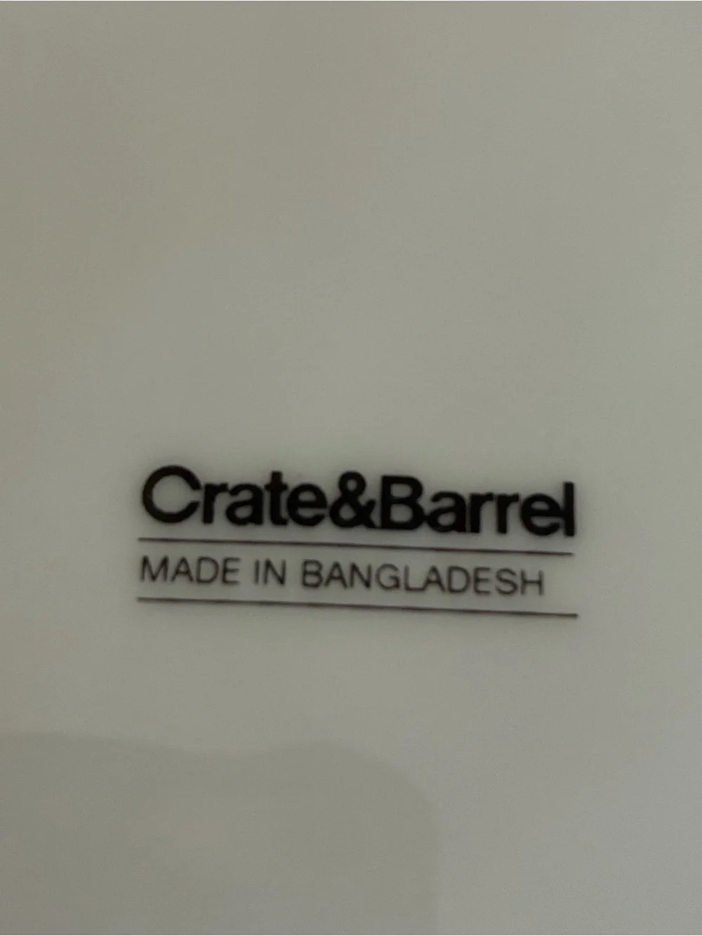 Crate & Barrel Snowpup Dog/ Polar Bear on Sled Christmas Plate